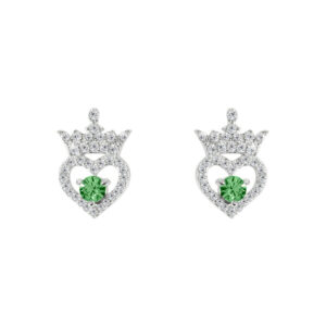Disney Princess August sterling silver earrings
