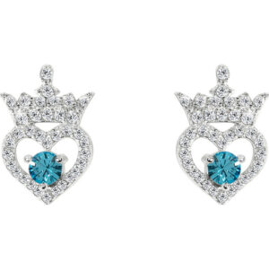 Disney Princess March sterling silver earrings