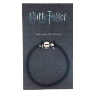 Harry Potter black leather charm bracelet