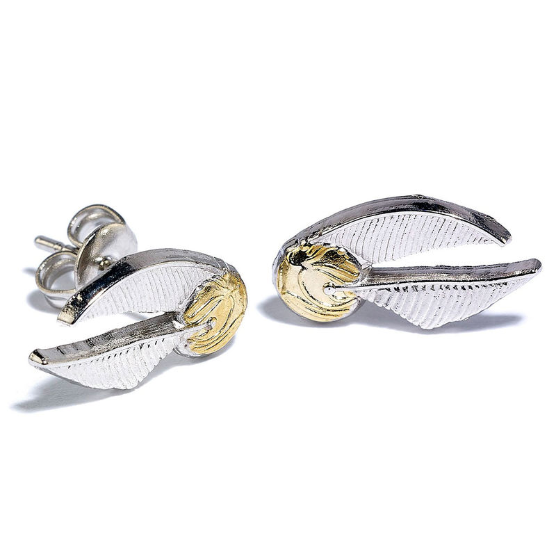 Harry Potter Deathly Hallows Golden Snitch Platform earrings set - Image 3
