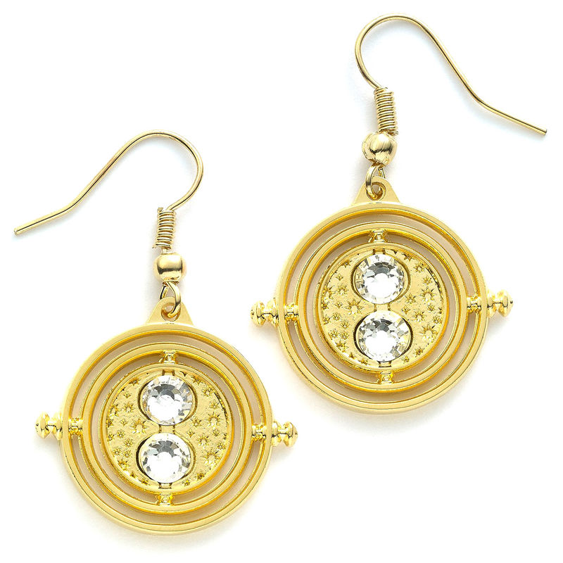 Harry Potter Time Turner gold plated stud earrings - Image 2