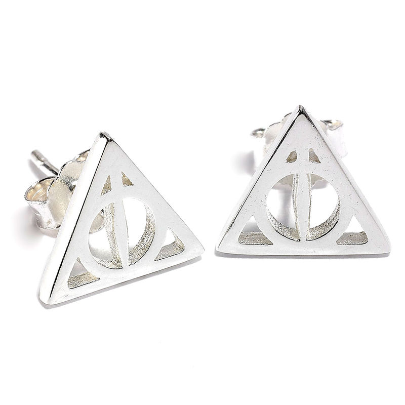 Harry Potter Deathly Hallows silver earrings - Image 3
