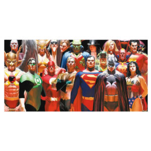 DC Comics Justice League glass poster