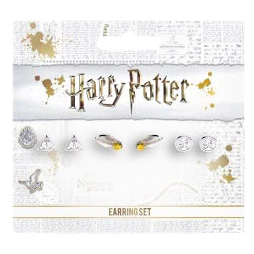 Harry Potter Deathly Hallows Golden Snitch Platform earrings set - Image 5
