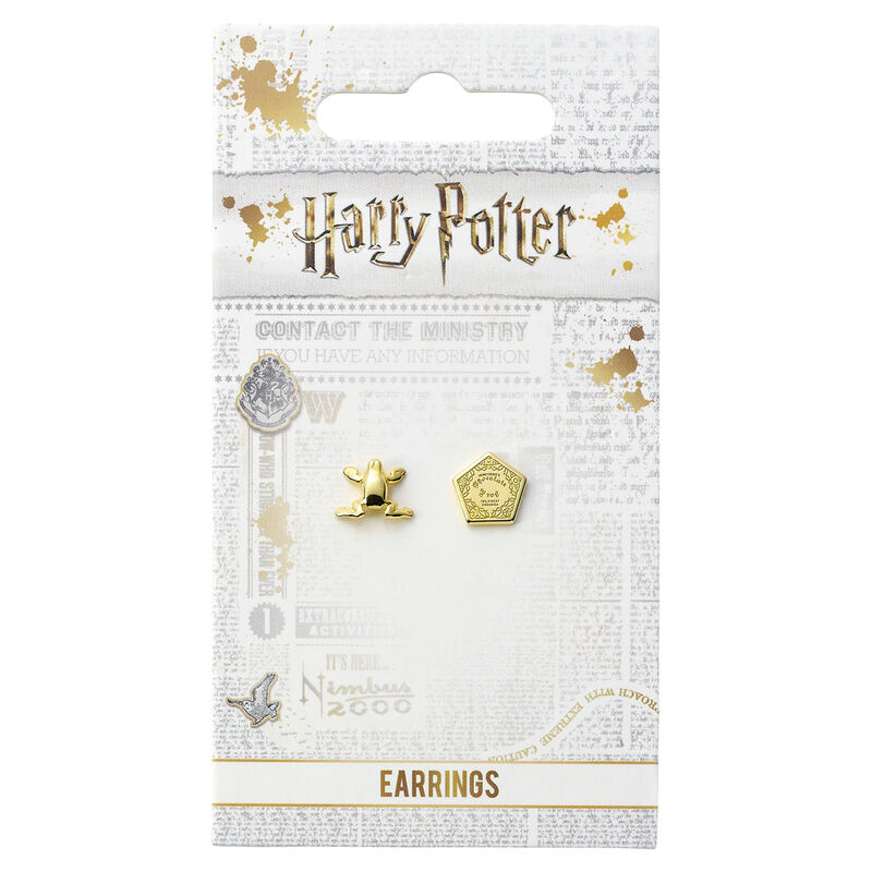 Harry Potter Chocolate Frog gold plated stud earrings - Image 2