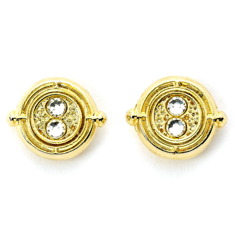 Harry Potter Time Turner gold plated stud earrings - Image 5