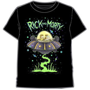 Rick and Morty spaceship adult t-shirt
