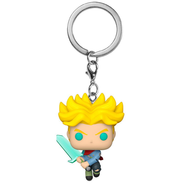 Pocket POP Keychain Dragon Ball Super Saiyan Trunks with Sword - Image 2