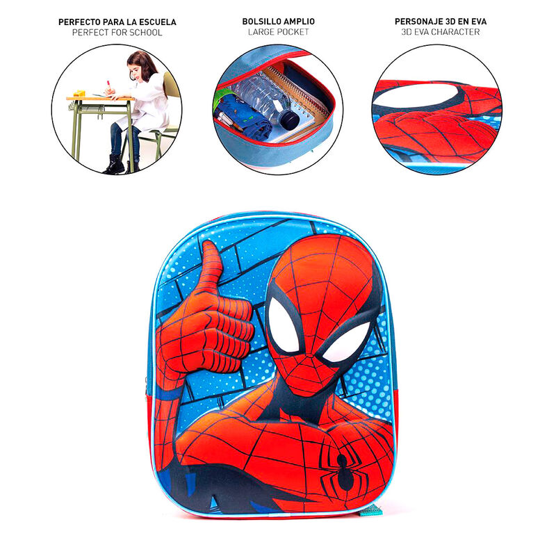 Marvel Spiderman 3D backpack 31cm - Image 4