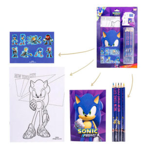 Sonic Prime Colouring stationery set