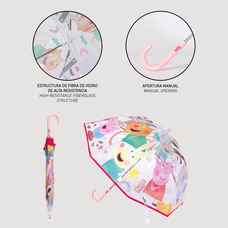 Peppa Pig bubble manual umbrella 45cm - Image 4