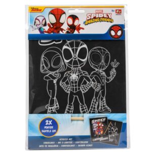 Marvel Spiderman scratching set