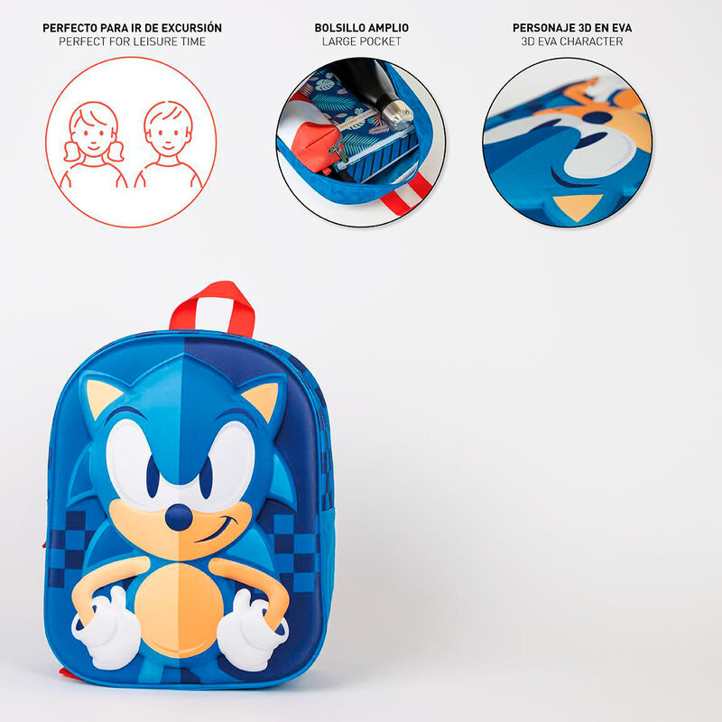 Sonic the Hedgehog 3D backpack 31cm - Image 4