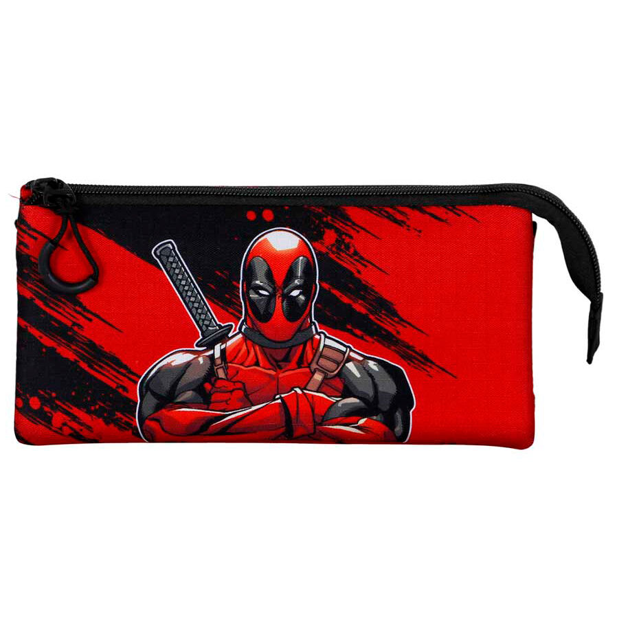 Marvel Deadpool Plus Bad triple pencil case - Image 2