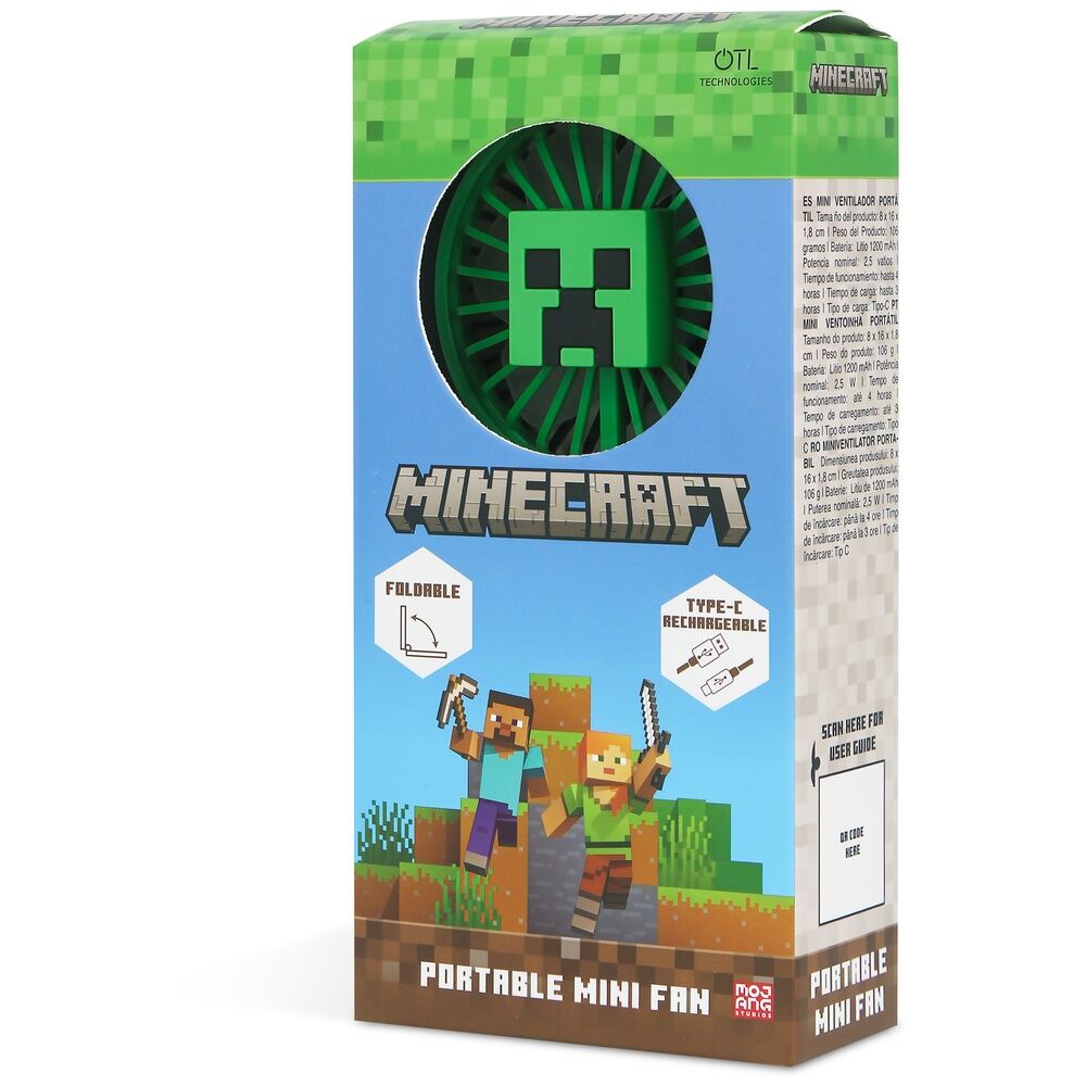 Minecraft 3D foldable portable mini fan - Image 3