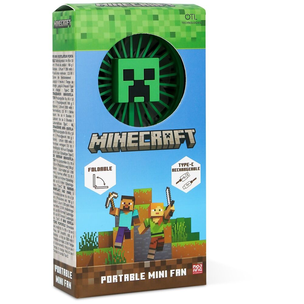 Minecraft 3D foldable portable mini fan - Image 5