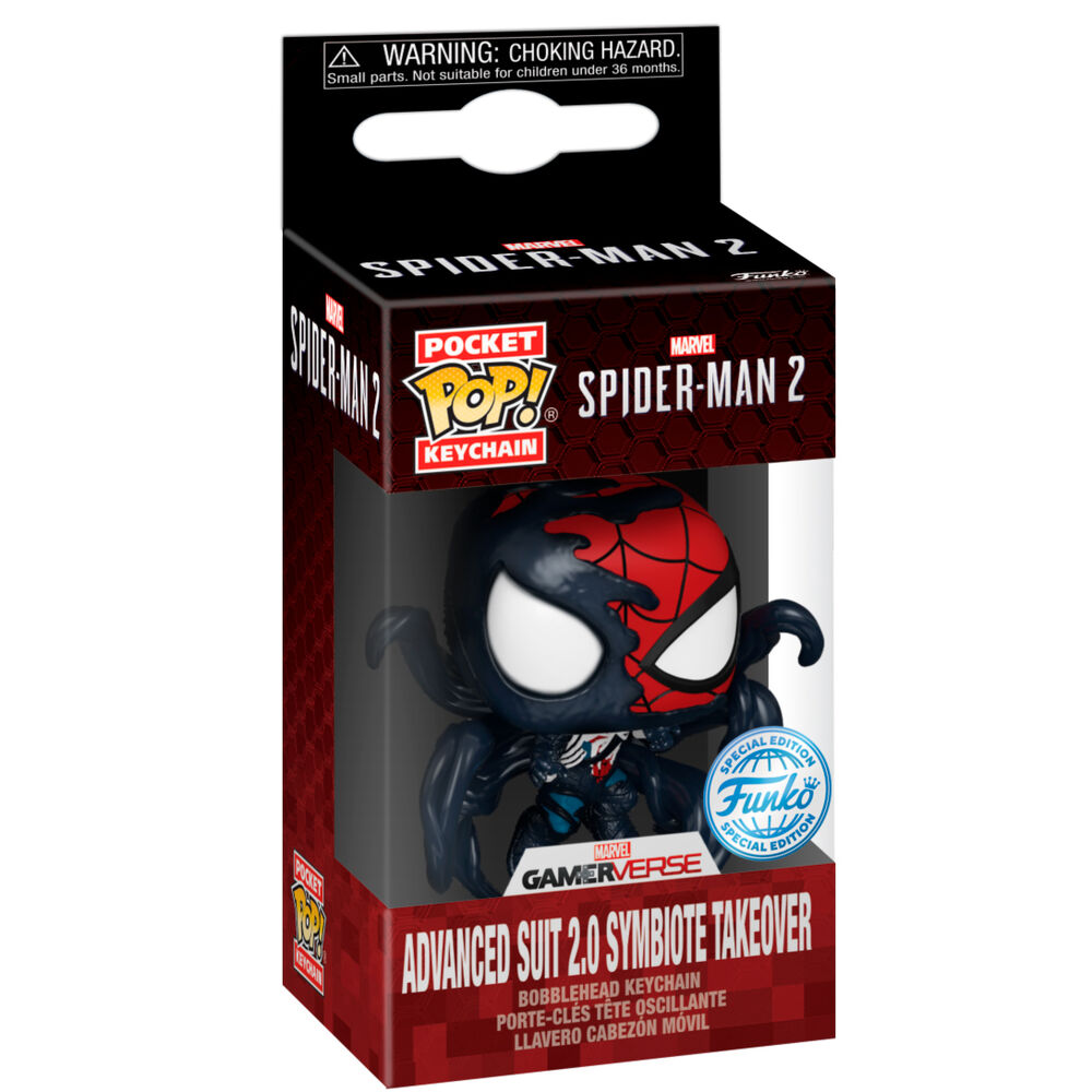 Pocket POP Keychain Marvel Spider-Man 2 Advanced Suit 2.0 Symbiote Takeover - Image 2