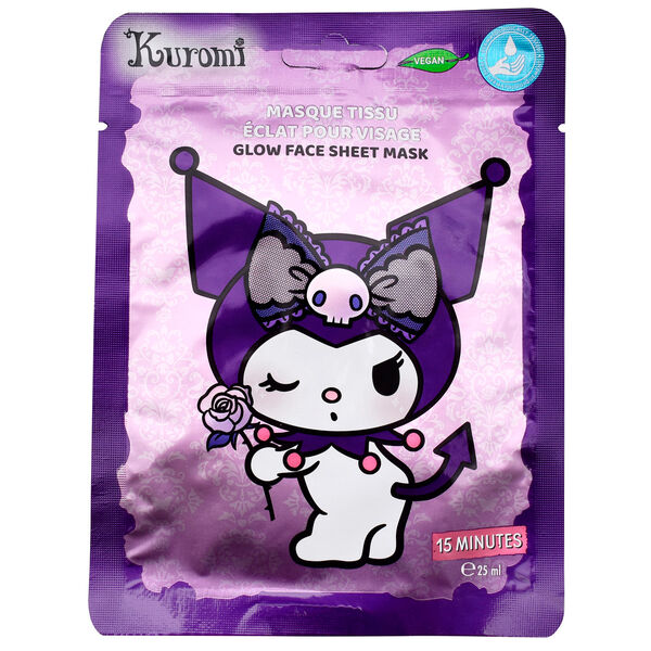 Hello Kitty Kuromi glow face mask