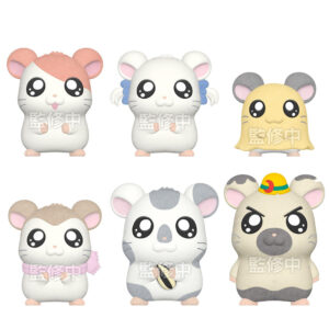 Hamtaro Flocked Doll assorted figure 4cm
