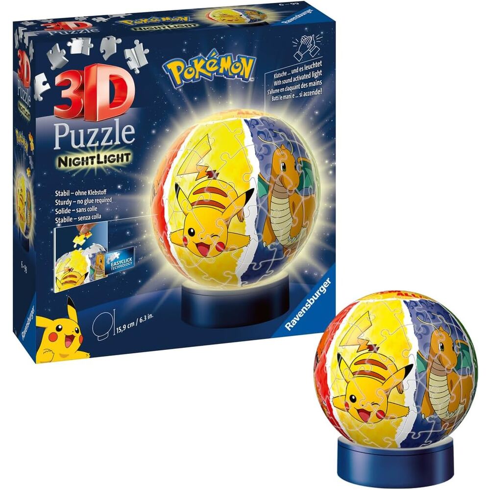 Pokemon Night Light 3D puzzle 74pcs - Image 2