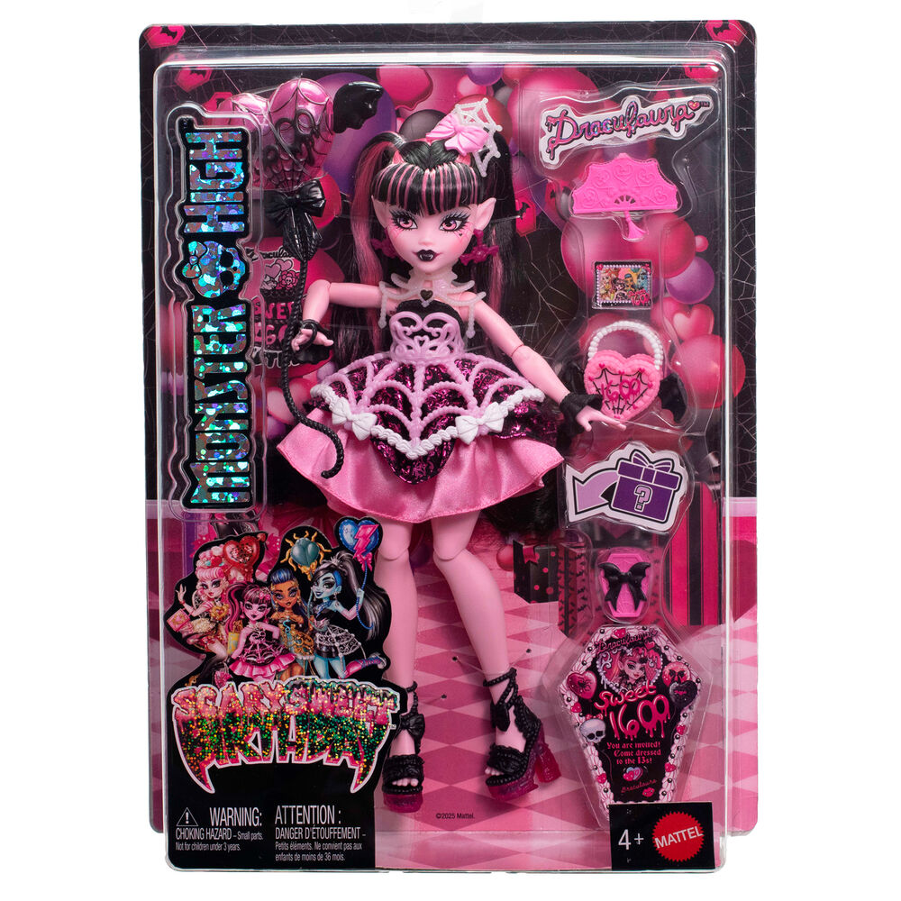 Monster High Scary Sweet Birthday 1600 Draculaura doll - Image 6