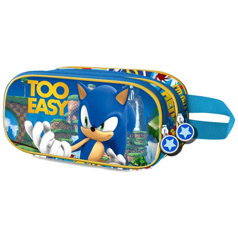 Sonic the Hedgehog Easy double 3D pencil case