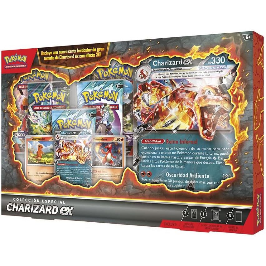 Spanish Pokemon Charizard Blister set of collectible cards - Image 5