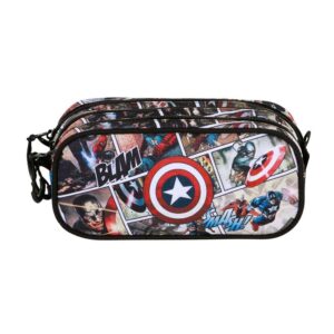 Marvel Captain America Comic triple pencil case