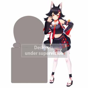 Hololive Production Ookami Mio Hikkake figure 10cm