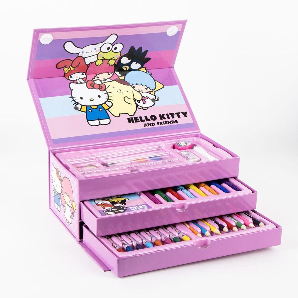 Hello Kitty colouring stationery case - Image 2