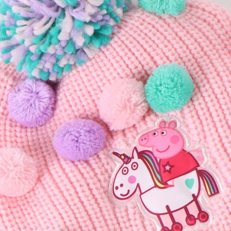Peppa Pig winter set snood hat gloves - Image 5