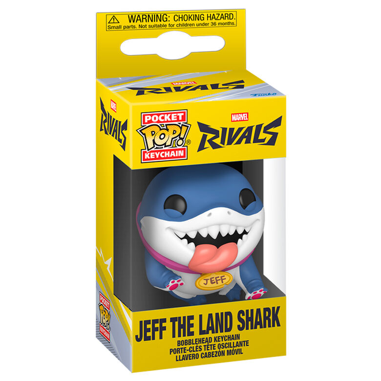 Pocket POP keychain Marvel Rivals Jeff the Land Shark - Image 2