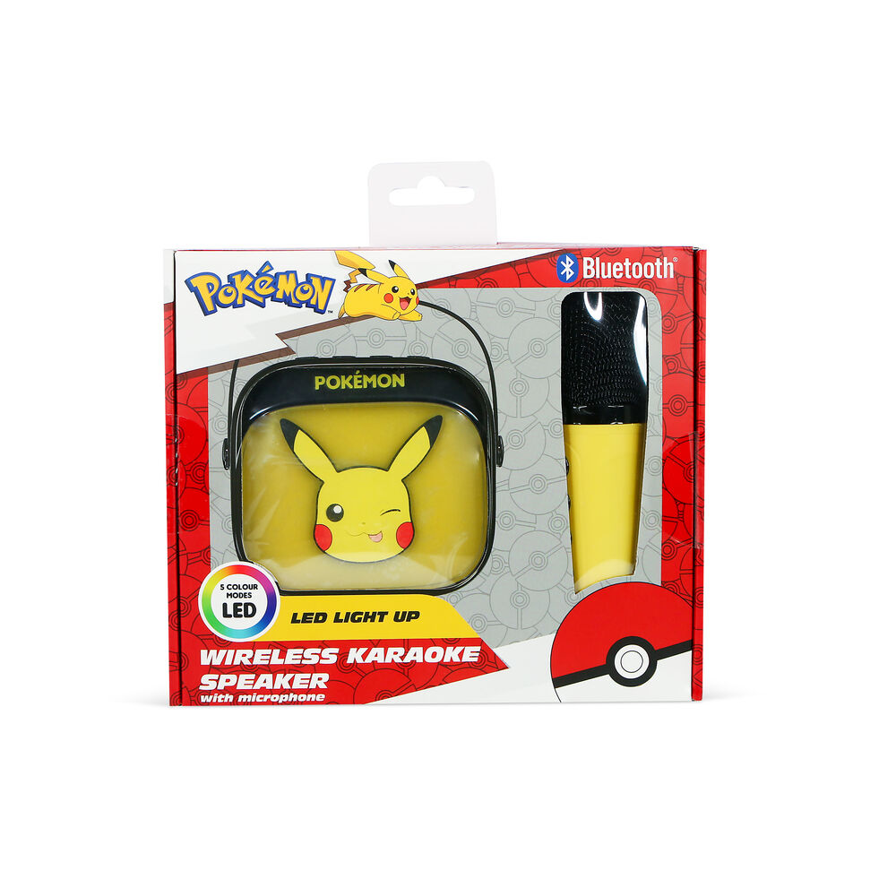 Pokemon Pikachu LED Karaoke Speaker and Microphone - Image 2