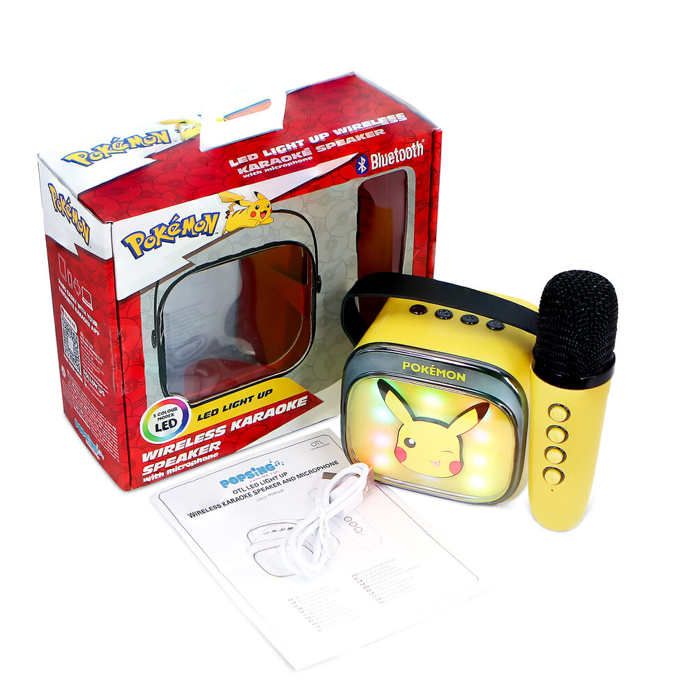 Pokemon Pikachu LED Karaoke Speaker and Microphone - Image 12