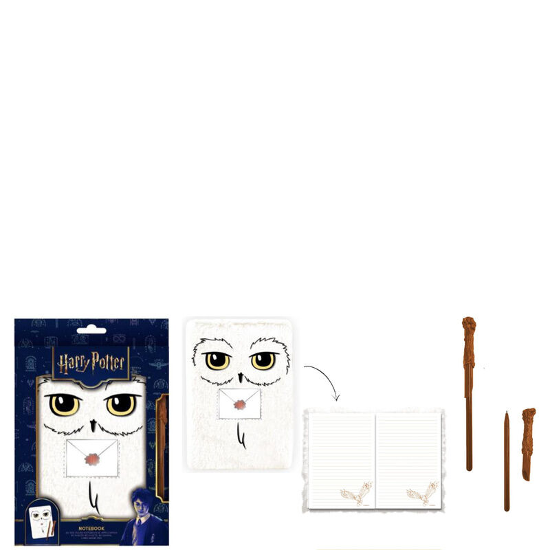 Harry Potter Hedwig A5 notebook + pen - Image 3