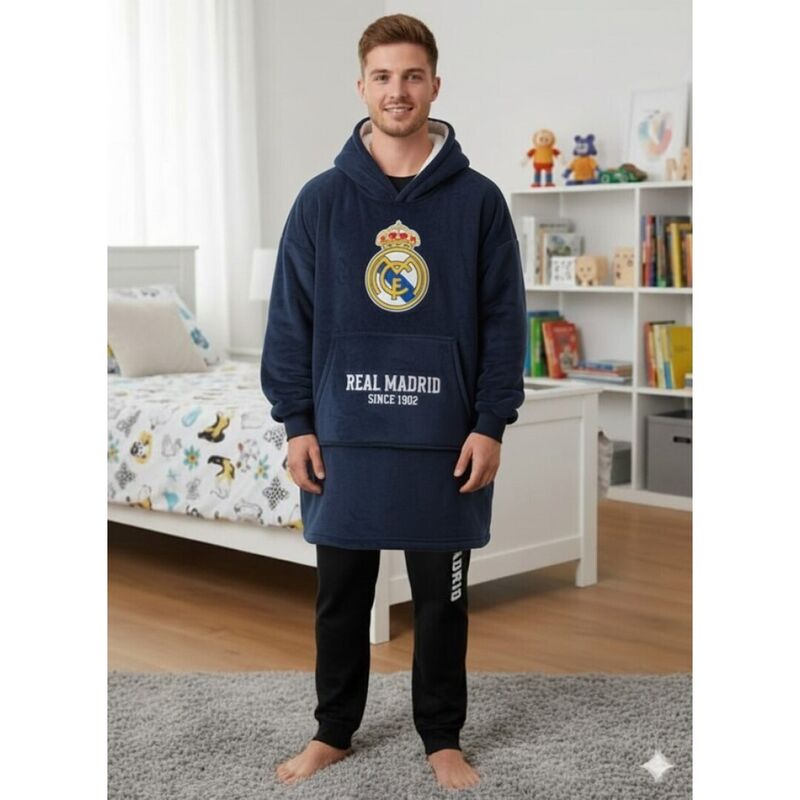 Real Madrid oversize sweatshirt coat adult - Image 2