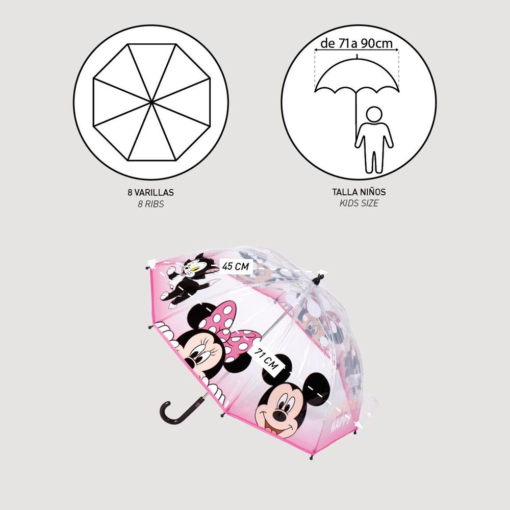 Disney Minnie bubble manual umbrella 45cm - Image 2