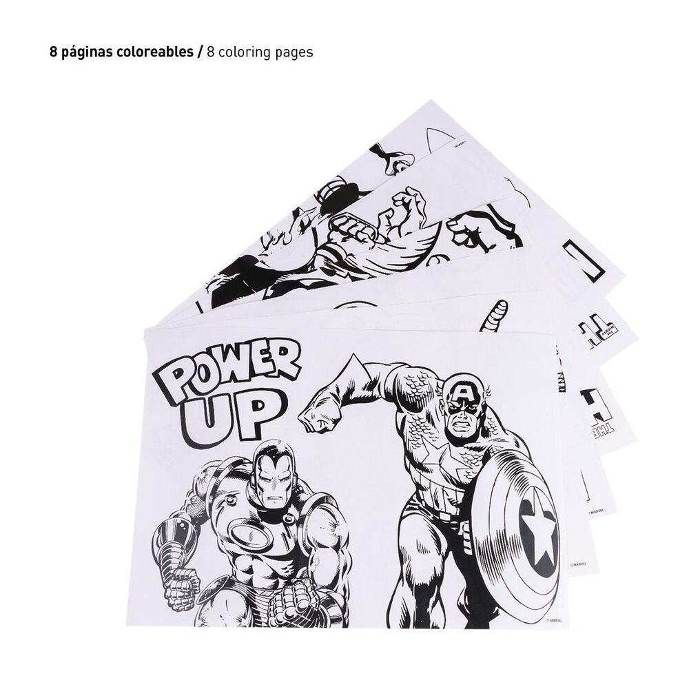 Marvel Colouring stationery set - Image 3