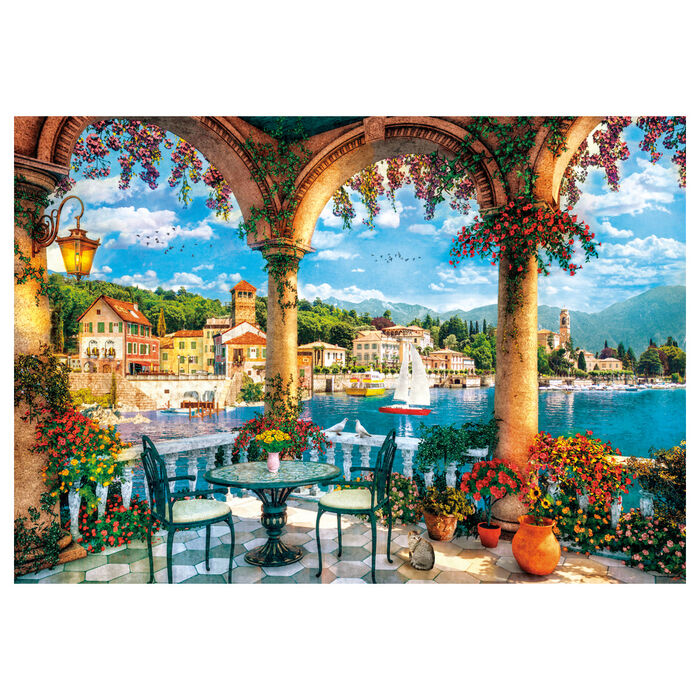 Balcony View of Lake puzzle 1000pcs - Image 2