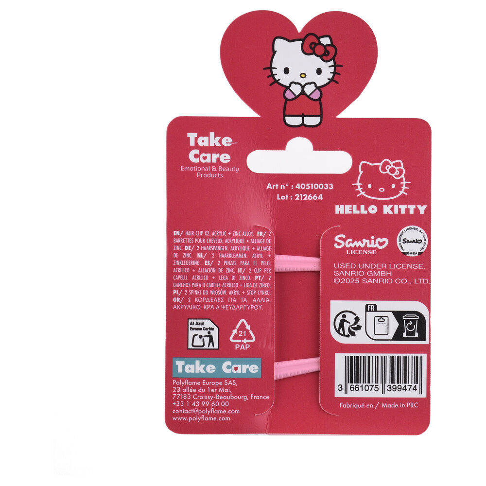 Hello Kitty pack 2 hair clips - Image 2