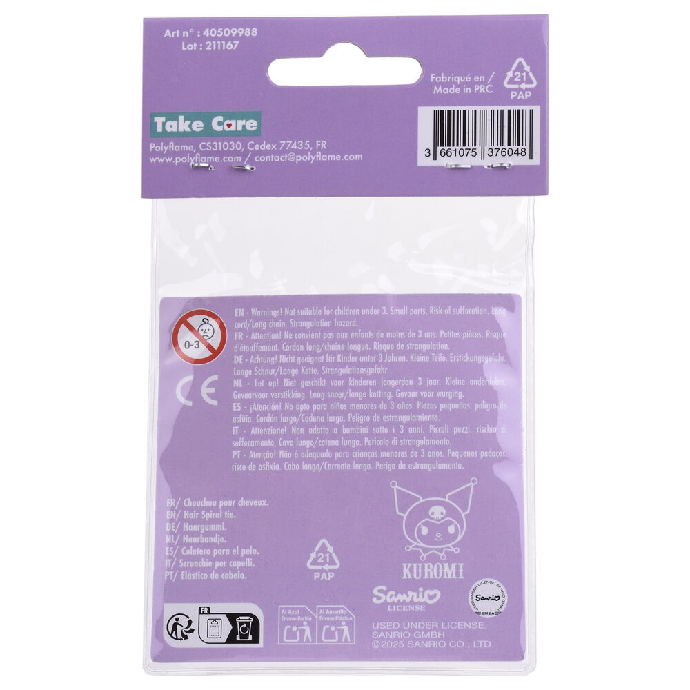 Hello Kitty Kuromi pack 2 hair ties - Image 4