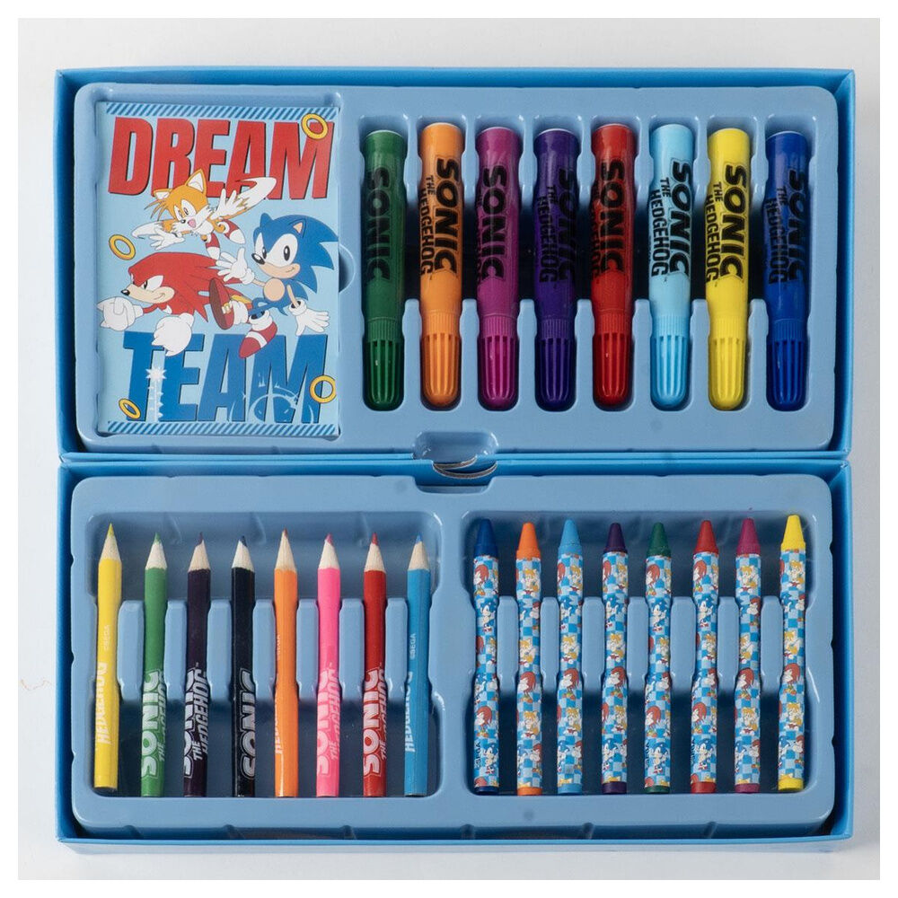 Sonic the Hedgehog Colouring stationery case - Image 2