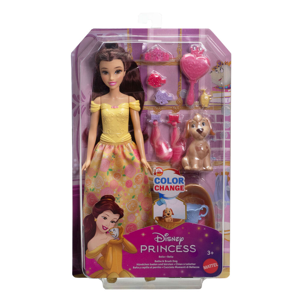 Disney The Beauty and the Beast Belle Bath and Brush Dog doll - Image 3