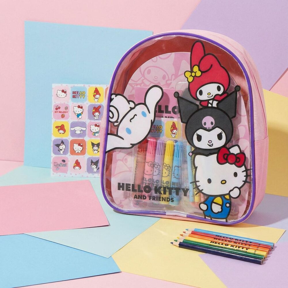 Hello Kitty and Friends backpack stationery set - Image 3