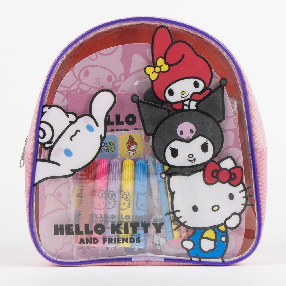 Hello Kitty and Friends backpack stationery set - Image 2