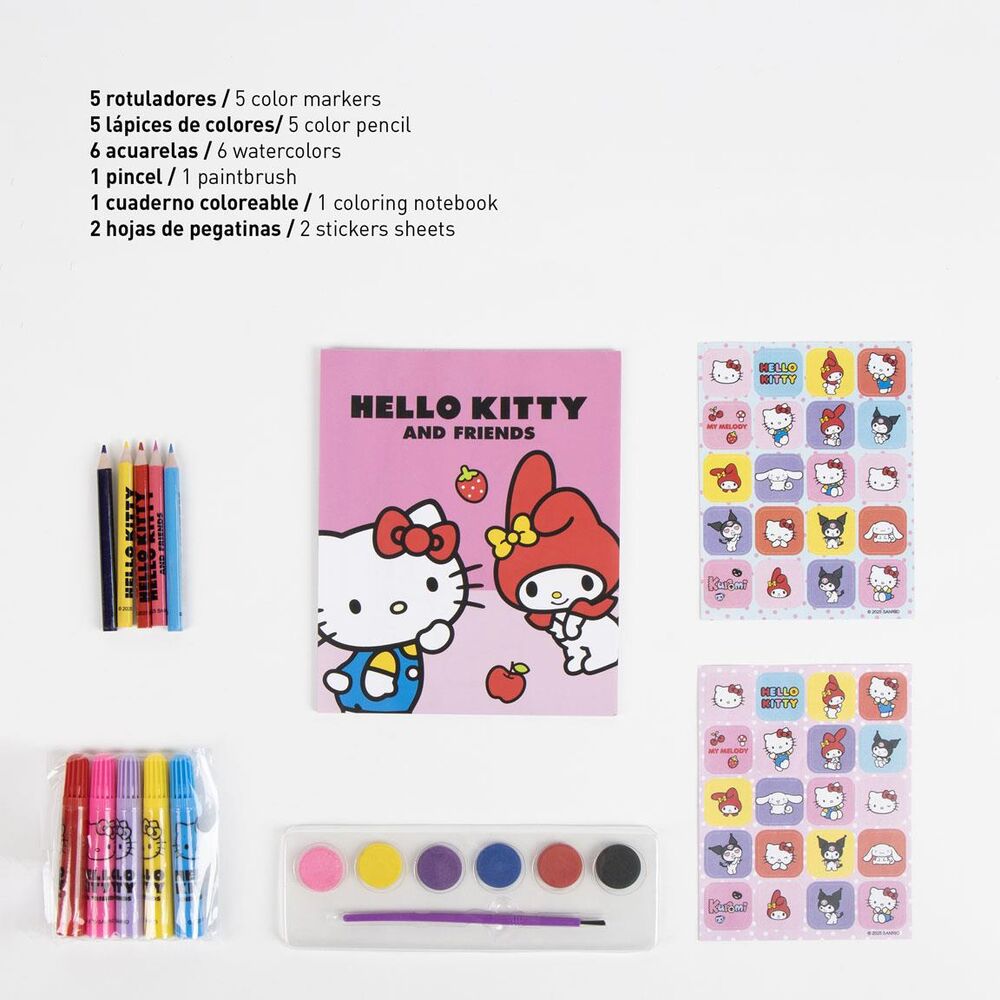 Hello Kitty and Friends backpack stationery set - Image 6