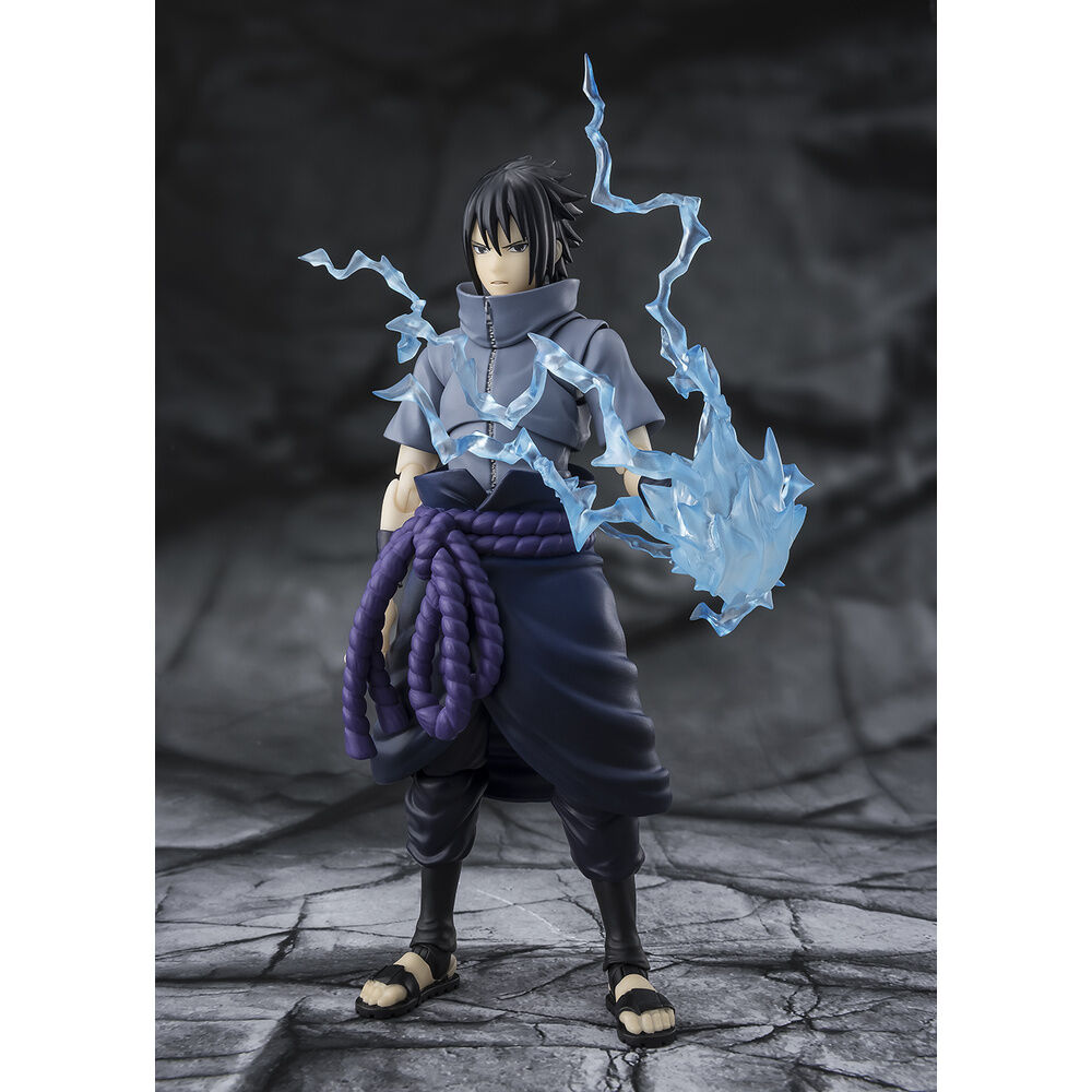 Naruto Shippuden Sasuke Uchiha Solitary Shinobi S.H.Figuarts figure 14,5cm - Image 2