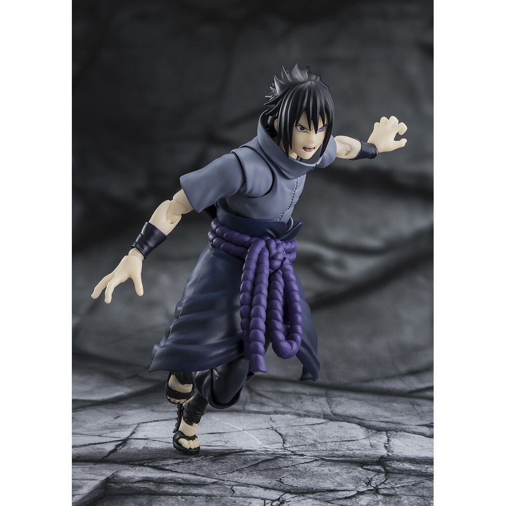 Naruto Shippuden Sasuke Uchiha Solitary Shinobi S.H.Figuarts figure 14,5cm - Image 3