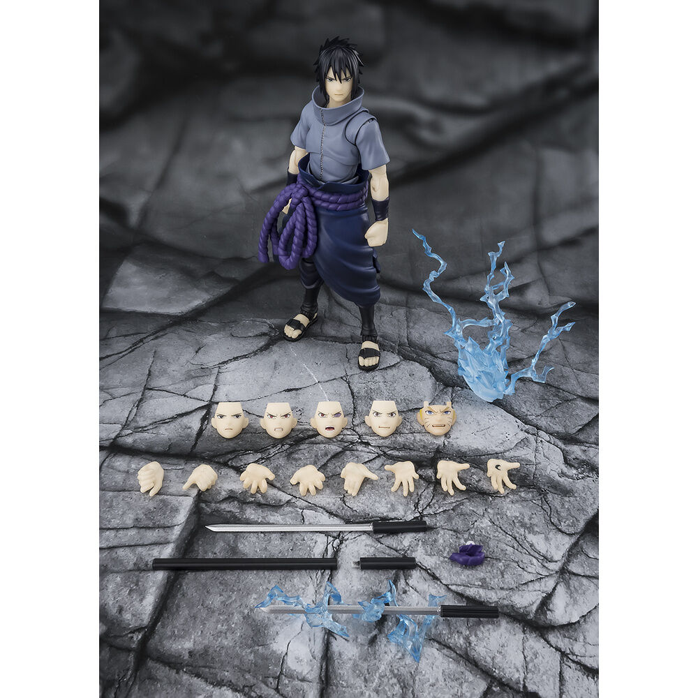 Naruto Shippuden Sasuke Uchiha Solitary Shinobi S.H.Figuarts figure 14,5cm - Image 8
