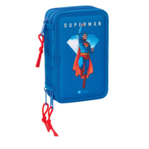 DC Comics Superman triple pencil case 37pcs